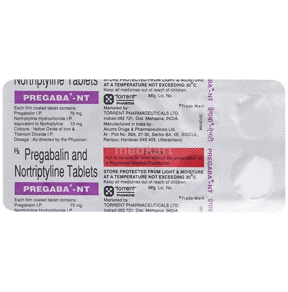 pregaba nt 10mg tablet 10's